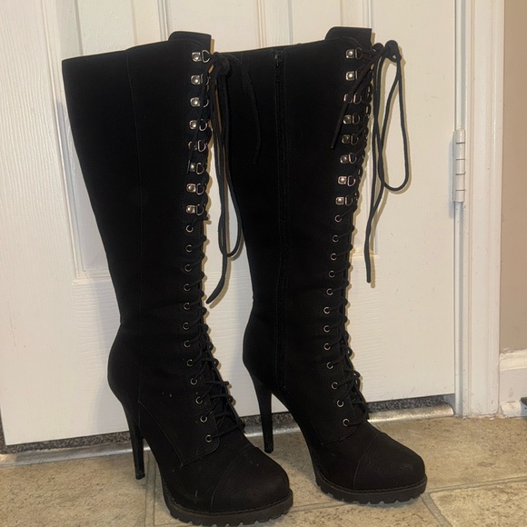 Aldo Leather Knee Hi Boots - Picture 2 of 12